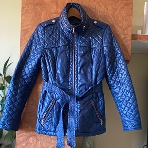 Guess Navy Quilted Spring Jacket